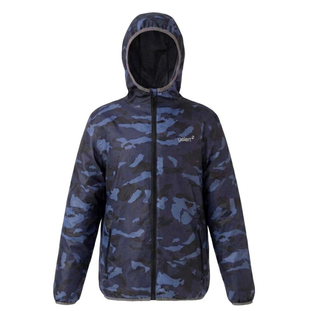 Gelert Childrens/Kids Camo Waterproof Jacket / Blue/Black